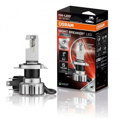 LED H4 Moto Osram Smart omologare RAR Street Legal +330% foto