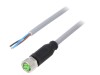 Cablu M8 Murr Elektronik Conector Mama Drept 3 Pini 5m IP67 PUR Gri 60V DC