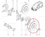 Disc frana fata Renault Kangoo, Mercedes Citan , ventilat 280x24mm, Set 2 buc, Produs Original Renault 7701209839 Kft Auto, Automobile Dacia Mioveni