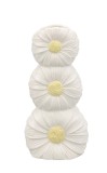 Cumpara ieftin Vaza flori ceramica alba galbena Florysia 10x5,80x21h
