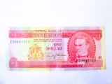 Barbados 1 Dollar 1973 aUNC,bancnotă comemorativă la cel mai mic preț