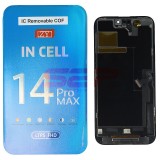 Display LCD Touchscreen cu Rama Apple iPhone 14 Pro Max, COF INCELL, Negru