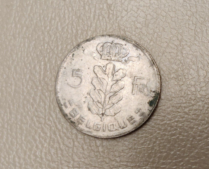 Belgia - 5 francs / franci (1967) monedă s039
