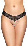 Chilotei Sexy Snur Cu Perlute, Negru, S/M, Softline