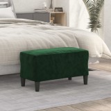 Banca vidaXL Verde Inchis 70x35x41 cm Catifea - Bancheta Tapitata Interior Hol, Dormitor