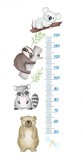 Cumpara ieftin Sticker decorativ Masuratoare cu Animale, Multicolor, 130 cm, 1220ST, Oem