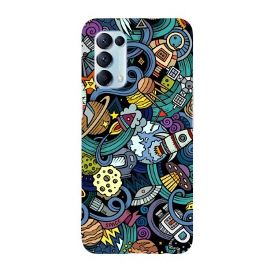 Husa compatibila cu Oppo A77 model Crowded universe, Silicon, TPU, Viceversa foto