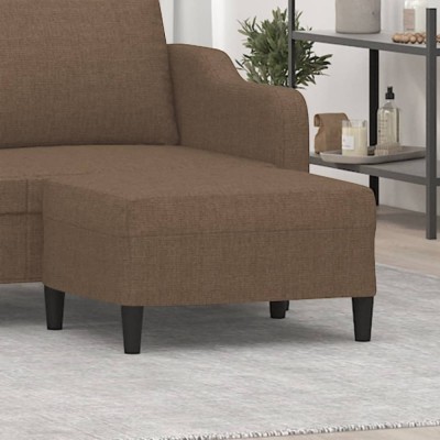 vidaXL Taburet, maro, 70x55x41 cm, material textil foto
