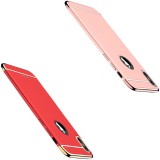 Cumpara ieftin Pachet 2 Huse iPhone X IPAKY Hybrid: Rosu &amp; Rose Gold, Protectie Soc, Anti-praf, Anti-amprenta, Carcasa Policarbonat