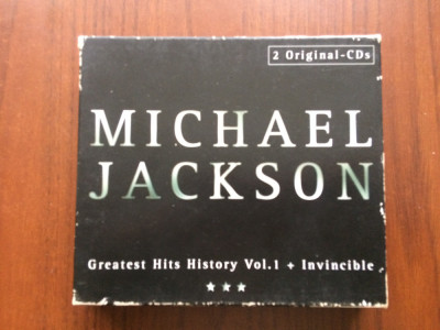 michael jackson 2 Original CD disc greatest hits history vol 1+invincible VG+/NM foto