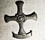 Decoratie britanica cruce celtica metalica cu magnet 5 cm