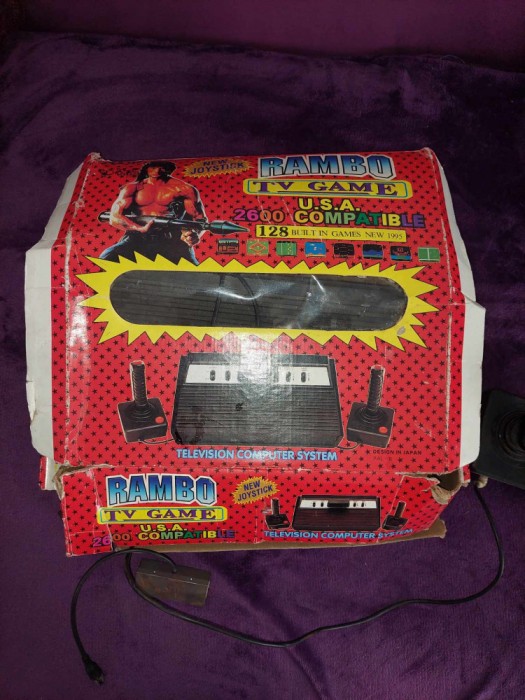 Consola Rambo-Clona Atari 2600 Joc pe televizor vechi.De colectie ...