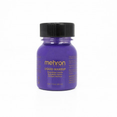 Machiaj lichid profesional pentru pleoape, ten și bodypainting, long-lasting, Liquid Makeup Mehron®, 30ml - 107 Purple