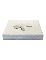 Set Saltea ortopedica, Jupiter Memory One 160x200x24cm, cu spuma poliuretanica, memory foam 4 cm, husa detasabila, tricot Silver Care, hipoalergenica,