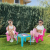 Măsuță cu 2 scaunele, roz - Unicorn, 5-7 ani, 3-5 ani, 1-3 ani, Fete