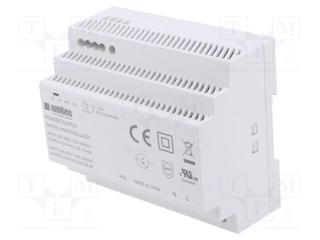 Alimentator pulsatoriu AIMTEC pentru şină DIN 135,6W 12VDC 11,3A