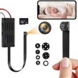 Cumpara ieftin Mini Camera Spion WiFi pe Cablu Flexibil Full HD 1080P 64GB, Modul Supraveghere Profesional Wireless, Detectie Miscare, Inregistrare Continua, Aplicat