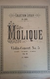 Concertul pentru vioară Nr. 5 &icirc;n La minor, Op. 21 - B. Molique (1901) Partitura