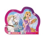 Puzzle cu rama - Rapunzel (25 piese) PlayLearn Toys, Dino