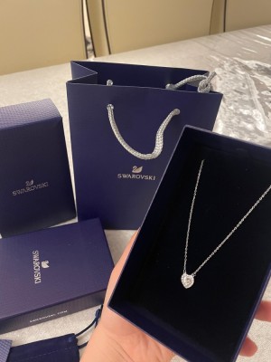 Lănțișor elegant cu pandantiv inimă &amp;ndash; Swarovski+accesorii foto