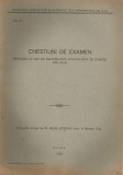 Romania, Chestiuni de examen propuse la sectia Matematica a Facultatii de Stiinte din Cluj, nr. 3/1935