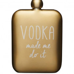 Plosca - Vodka Hip Flask - Gold | Kitchen Craft