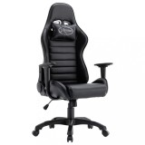 Cumpara ieftin Scaun de racing, negru, piele ecologică