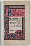 SCRIERI IN VERSURI SI PROZA , VOLUMUL I de GRIGORIE ALEXANDRESCU , 1902