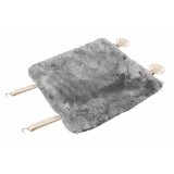 Husa scaun auto pentru sezut din blana de oaie Comfort Max 1buc - Gri Garage AutoRide, Lampa