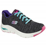 Skechers Arch Fit - PILLOW WALKER - black-multi - 36