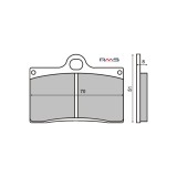 MBS Placute frana Cagiva Mito 125 92-05 MCB540, Cod Produs: 225100520RM