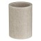 Suport Periuțe de Dinți, Rotund, Polyresin, Dungi Reliefate, Bej, Diametru 7.5x&Icirc;nălțime 10.5 cm, Capacitate 0,29 L