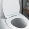 vidaXL Capac WC cu eliberare rapidă, &icirc;nchidere lentă, alb, duroplast