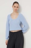 HUGO pulover de bumbac cu turtleneck 50514270