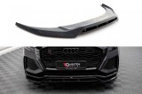 Spoiler Maxton Design versiunea 3 potrivit pentru bara frontala a Audi RSQ8 MK1 dupa 2019, lac negru