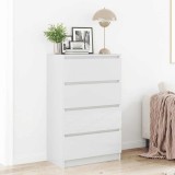 vidaXL Dulap, alb extralucios, 60x35x98,5 cm, lemn prelucrat