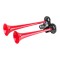 Claxon cu 2 goarne 24v rosu pe aer 125dB