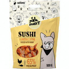 Recompense pentru caini Mr. Bandit SUSHI, pui si peste, 80g AnimaPet MegaFood