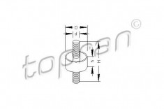 Suport, pompa alimentare combustibil VW TOUAREG (7LA, 7L6, 7L7) (2002 - 2010) TOPRAN 108 765 foto