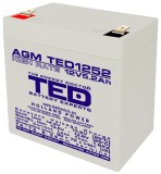 Accu.Pb.12V 5.2Ah TED borne late HR