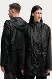 Rains geacă Bold Long Jacket W3 culoarea negru, de tranzitie, 12110