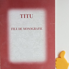 Titu File de monografie Nicolae Ion Stancu Ion