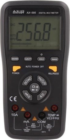 multimetru digital, AXIOMET, AX-595, 0.1...600mV-1kV, 10&micro;A...60mA-10A