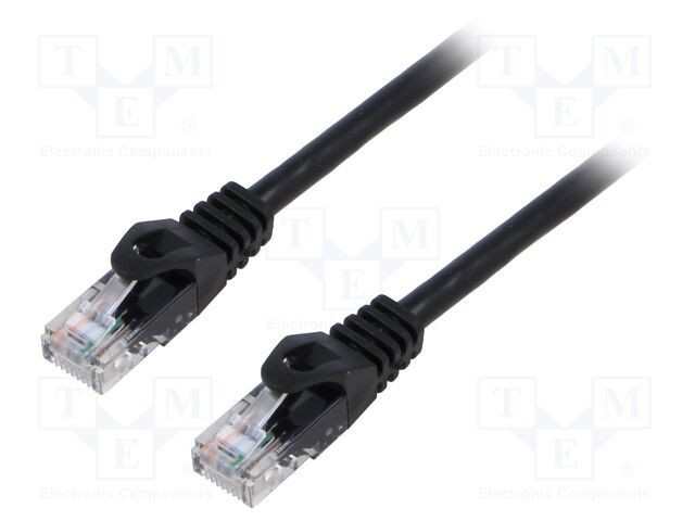 Cablul Patch U/UTP 6 litat CCA PVC negru 2m 26AWG LANBERG