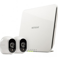 Kit supraveghere video Wireless Netgear ARLO VMS3230 cu unitate centrala si 2 camere HD de interior si exterior foto