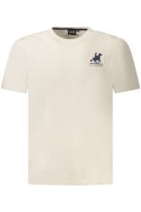 U.S. Grand POLO Tricou barbati simplu din bumbac cu logo, bej, S foto