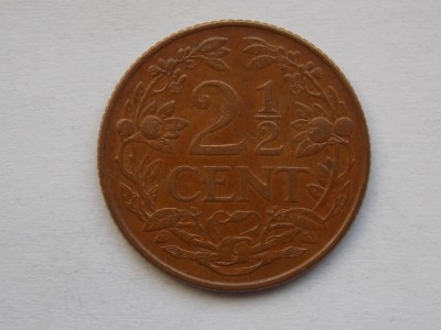 2 1/2 CENT 1965 ANTILELE OLANDEZE foto