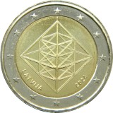 Moneda 2 Euro Letonia 2024 PUZURIS UNC - Ne流通 Monede Comemorative - Colecție Numismatică