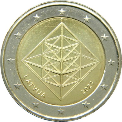 NOU - Letonia moneda comemorativa 2 euro 2024 - PUZURIS - UNC foto