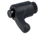 Manetă franceză neagră ELESA GANTER ERX.30 B-M6-C1, filet 10mm, lungime 30mm